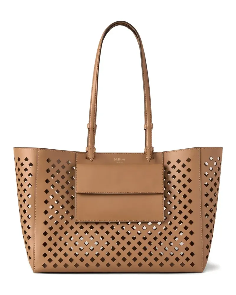 Mulberry Shopper mit Lochmuster - Braun Braun
