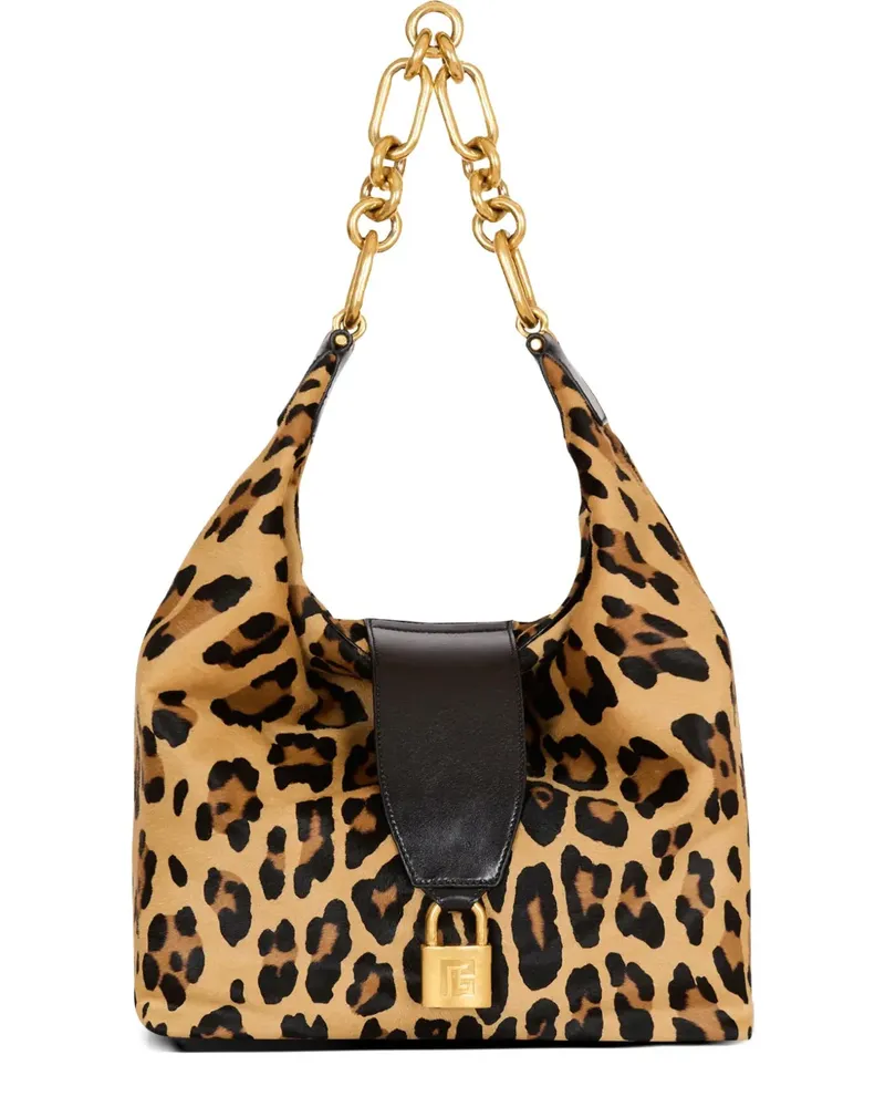 Balmain Sync Schultertasche - Braun Braun
