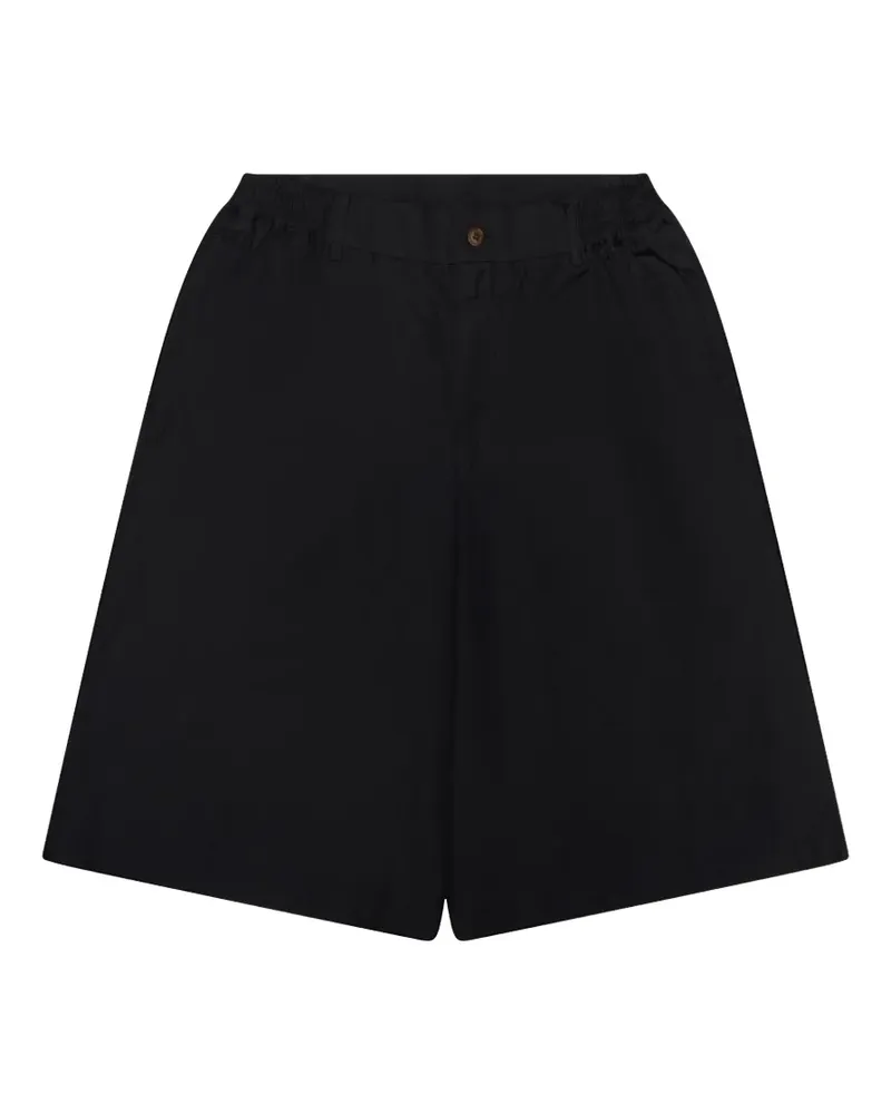 Comme des Garçons Wrinkled wide-leg shorts - Schwarz Schwarz