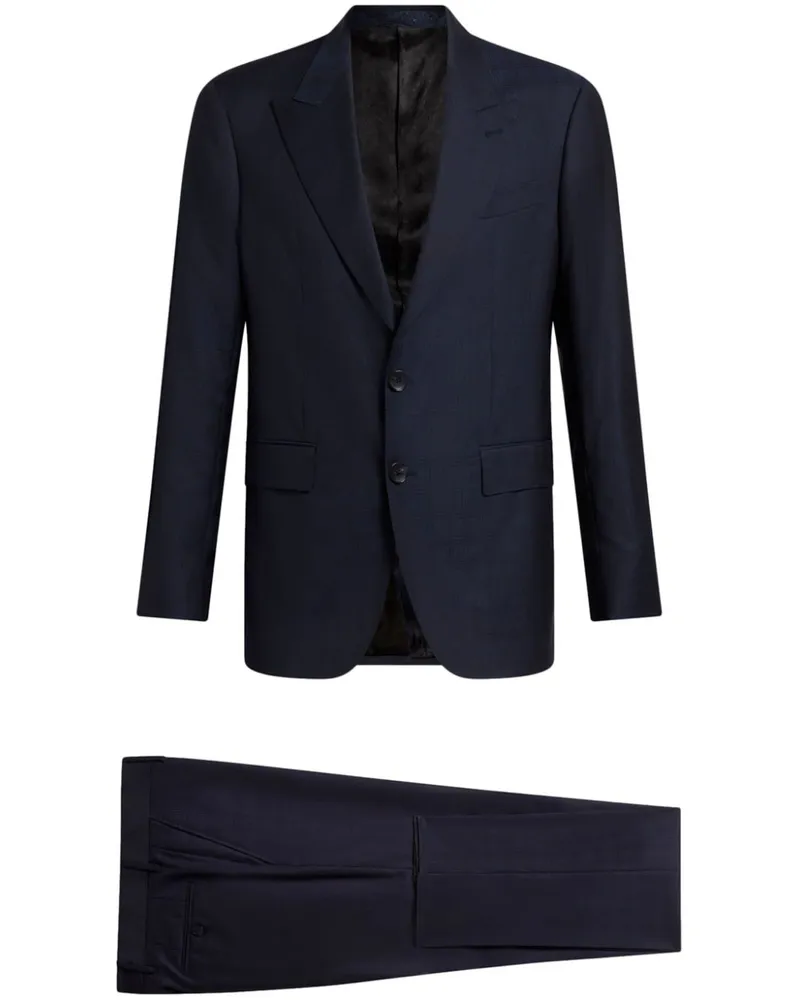Etro Karierter Anzug - Blau Blau