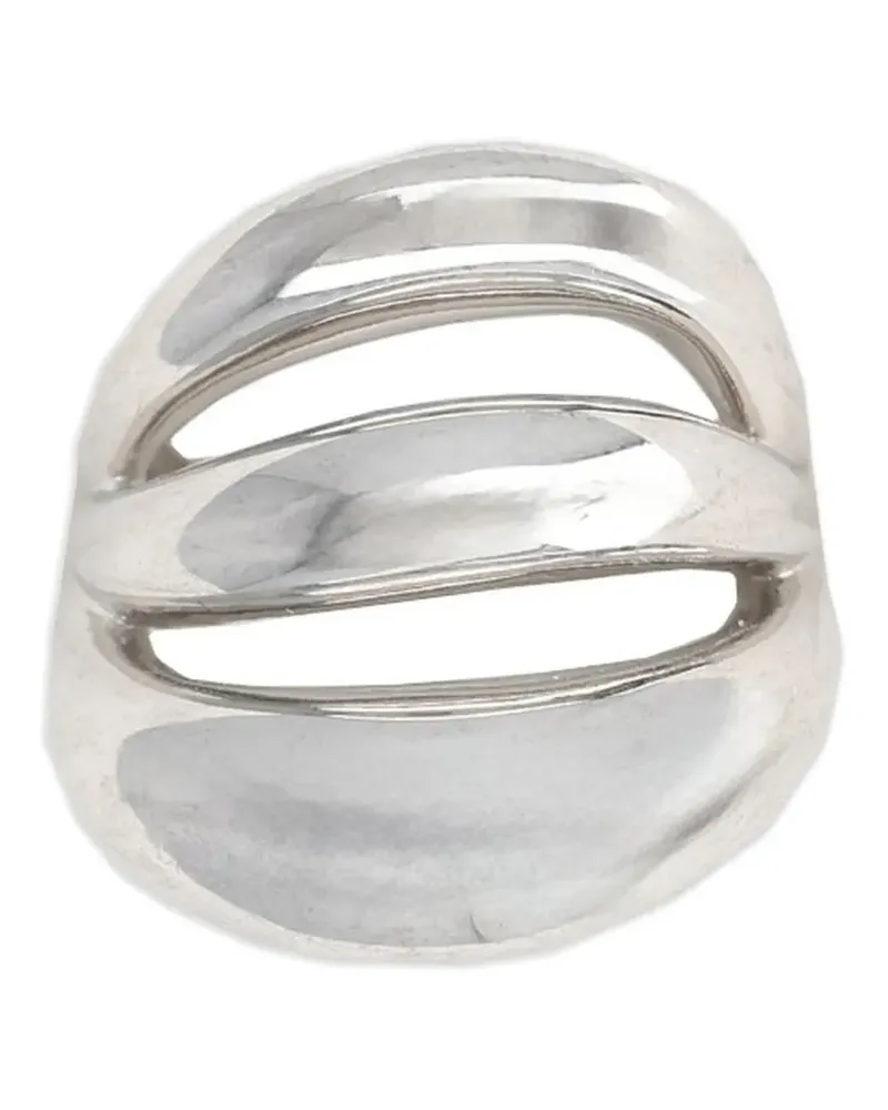 PANCONESI multi-band ring - Silber Silber