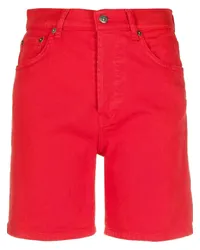 Dondup Hoch sitzende Jeans-Shorts Rot