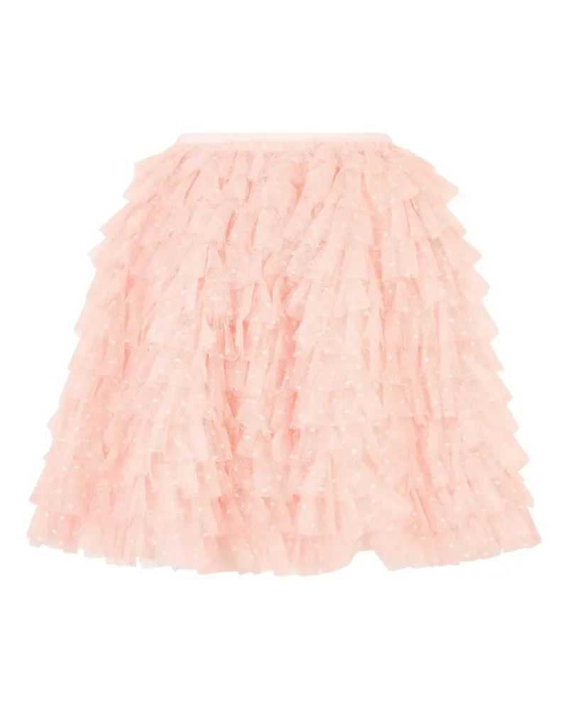 Valentino Garavani Gepunkteter Rock mit Rüschen - Rosa Rosa