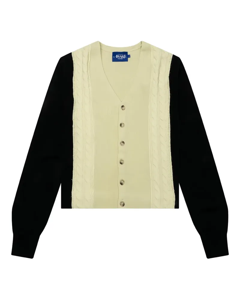 AWAKE NY Cardigan mit Zopfmuster - Nude Nude