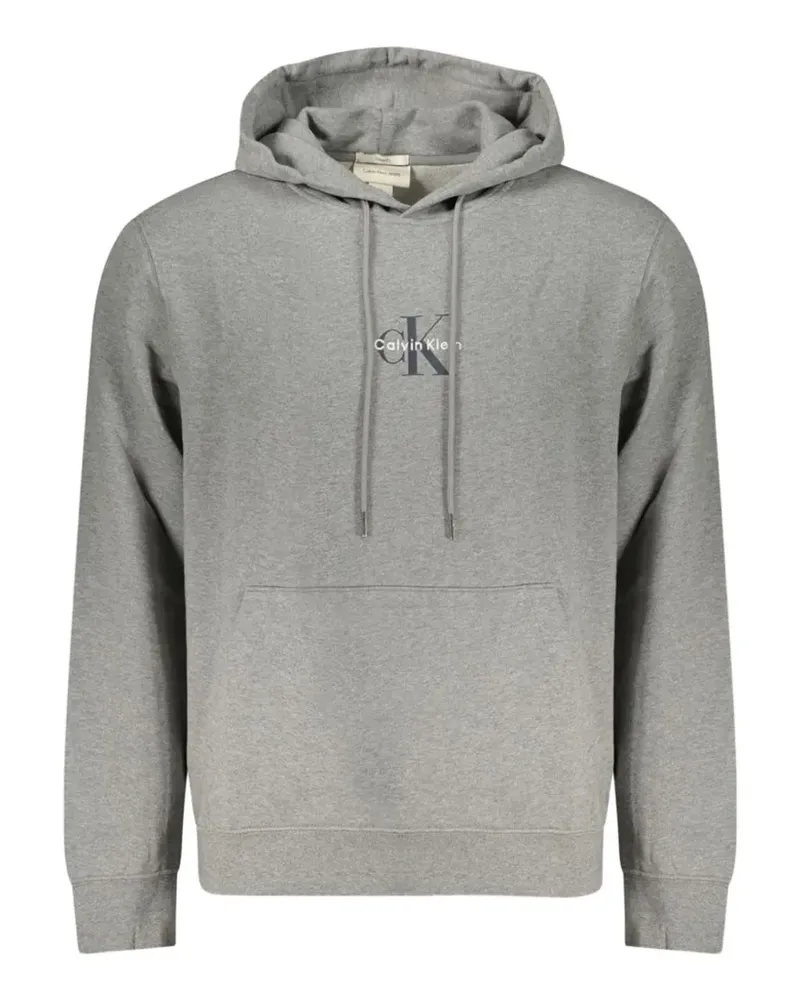 Calvin Klein Hoodie mit Logo-Print - Grau Grau
