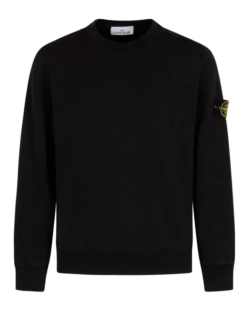 Stone Island logo-patch sweatshirt - Schwarz Schwarz