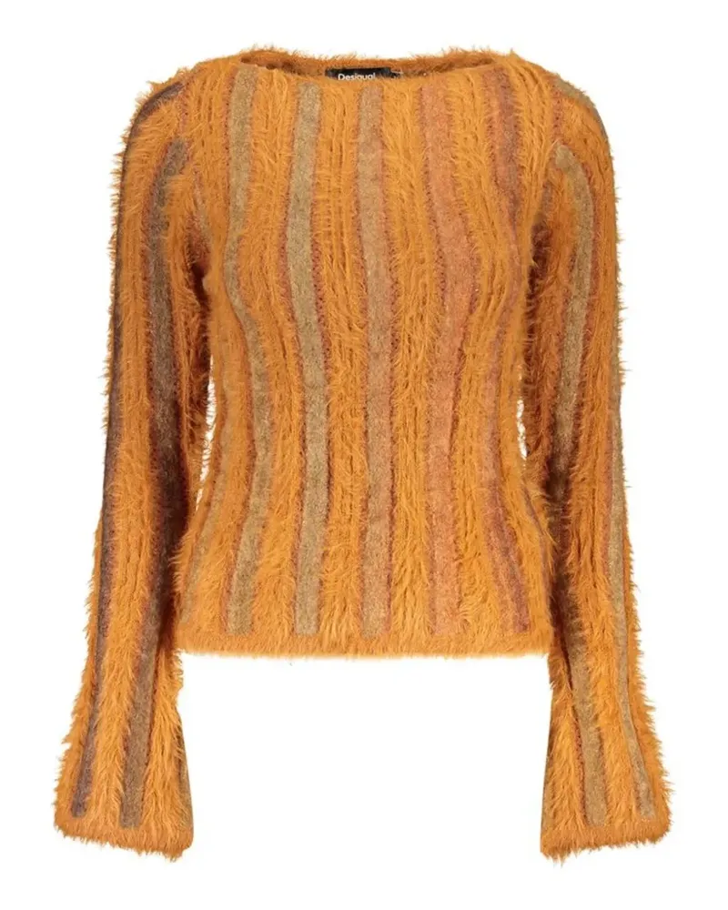 Desigual Pullover aus Faux Fur - Orange Orange