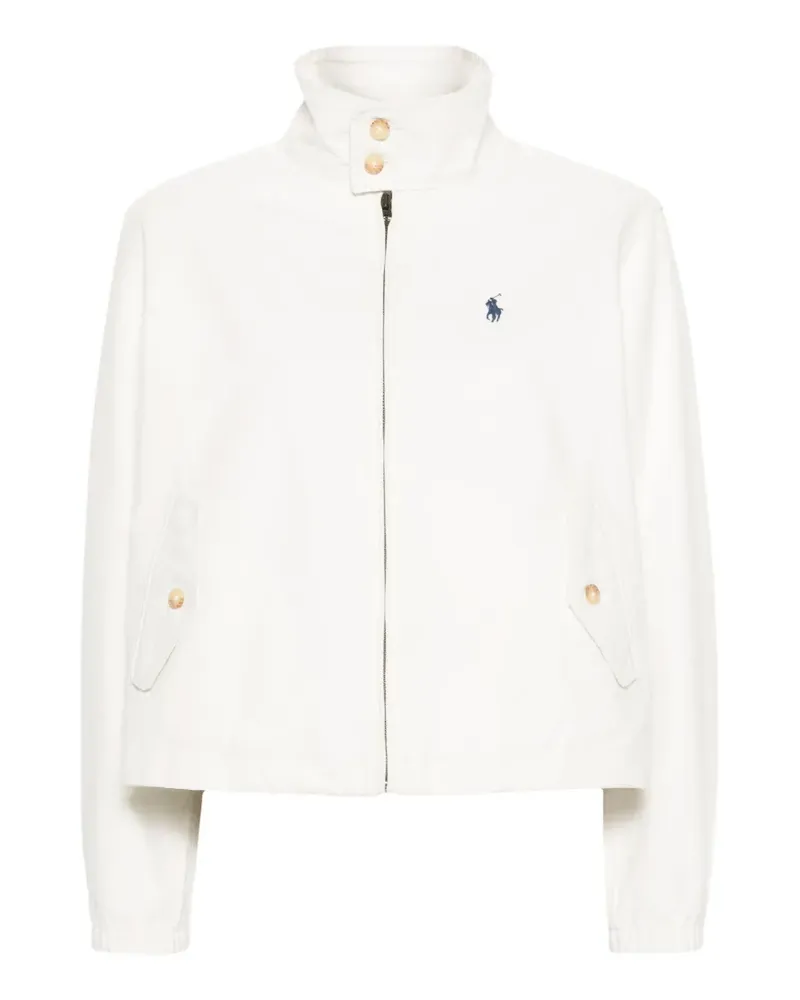 Ralph Lauren Bomberjacke mit Polo Pony - Weiß Weiß