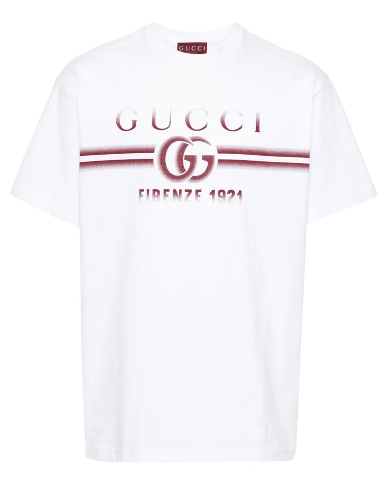 Gucci T-Shirt mit GG - Weiß Weiß