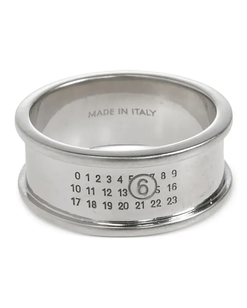 Maison Margiela Ring mit Logo-Gravur - Silber Silber