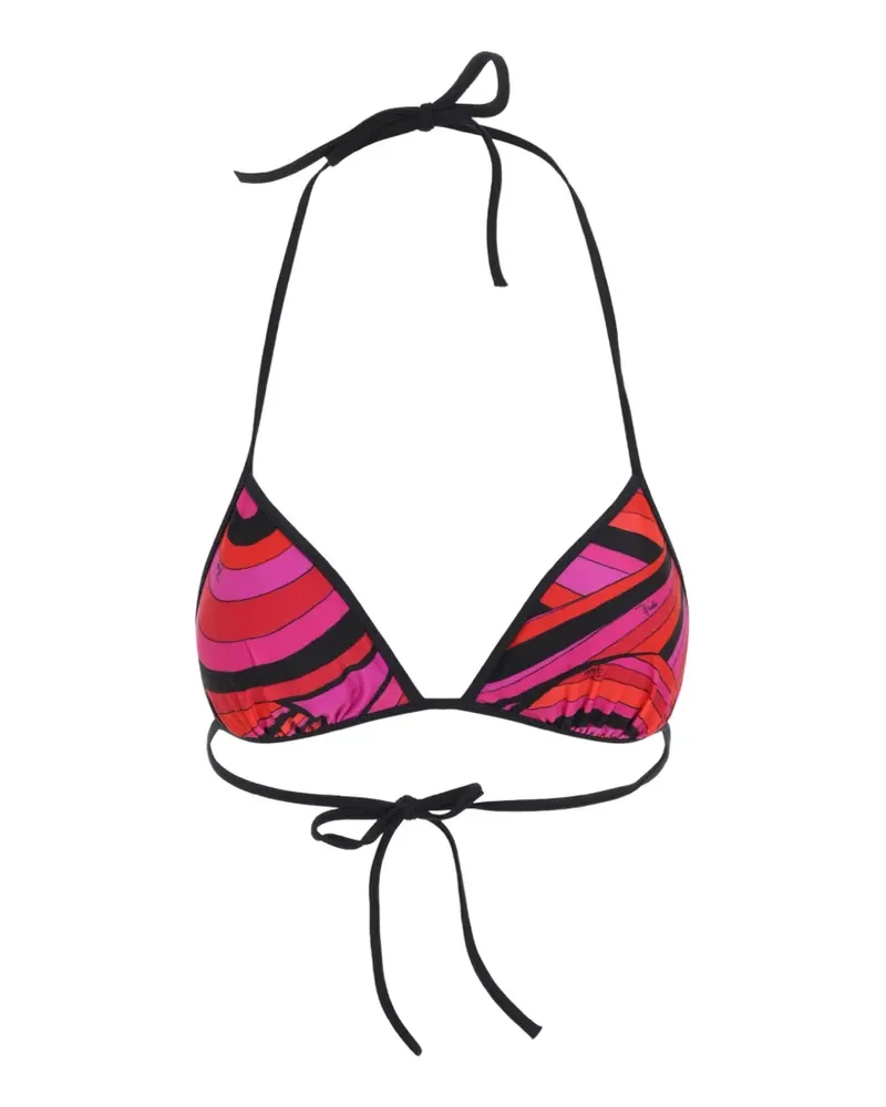 Emilio Pucci print bikini top - Rosa Rosa