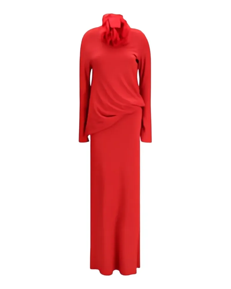 Magda Butrym floral-appliqué maxi dress - Rot Rot