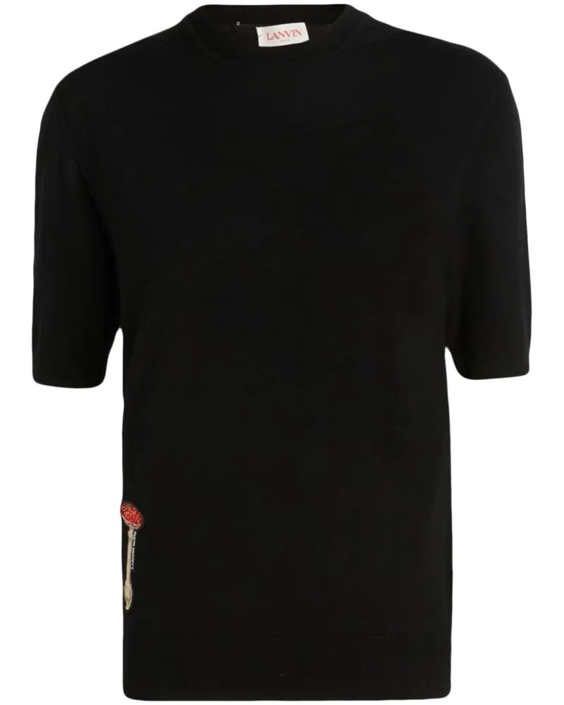 Lanvin T-Shirt mit grafischem Print - Schwarz Schwarz