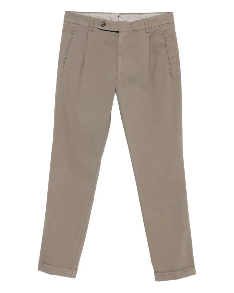 Berwich Plissierte Hose - Braun Braun