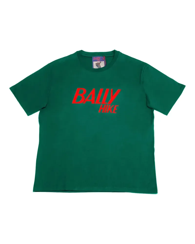 Bally T-Shirt mit Logo-Grafik - Grün Grün