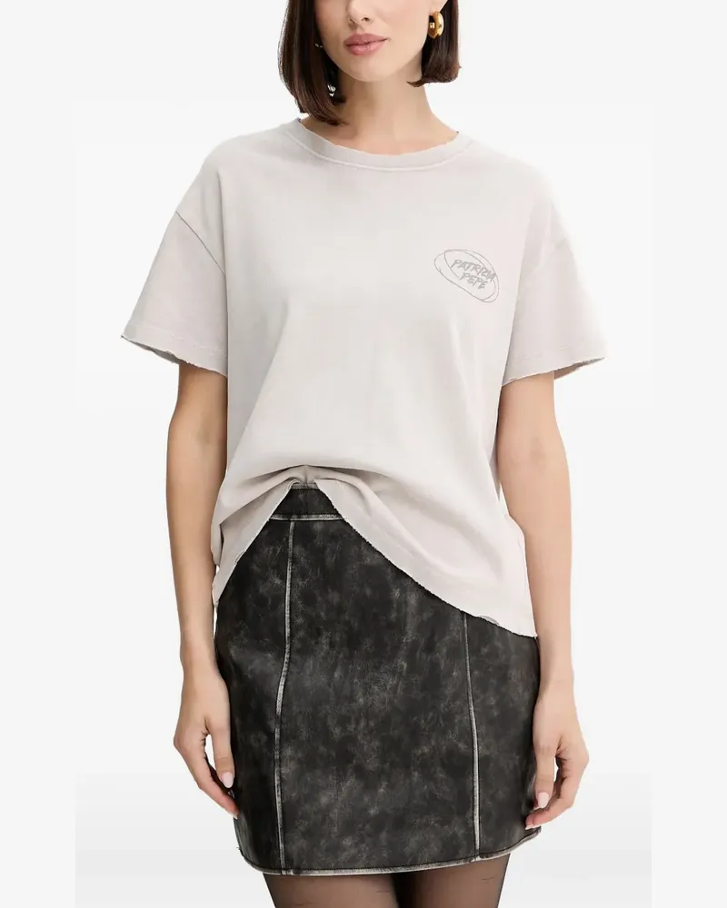 Patrizia Pepe logo-print T-shirt - Nude Nude