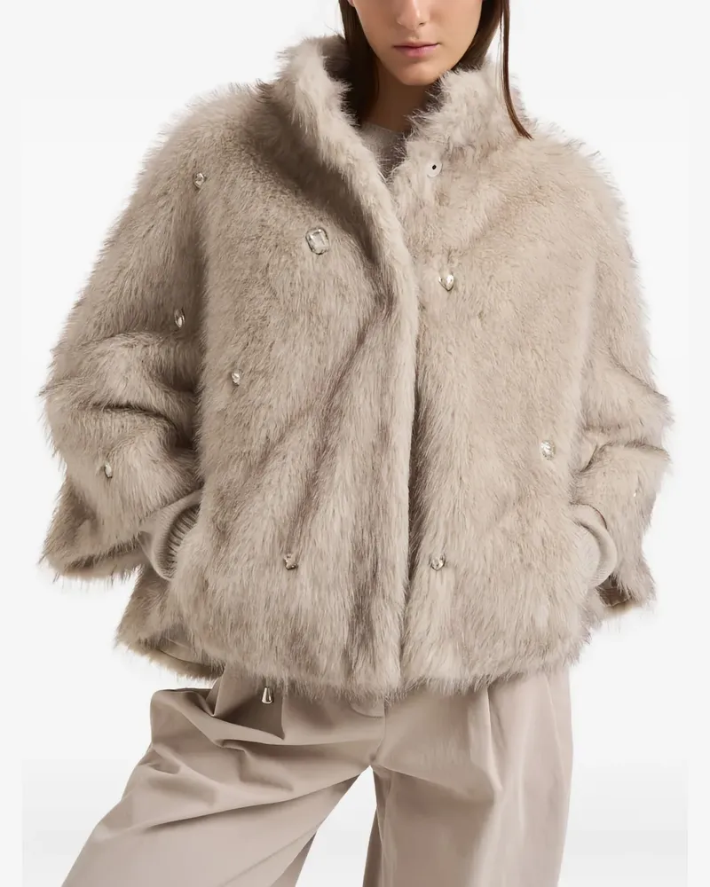 s.w.o.r.d 6.6.44 embellished coat - Nude Nude