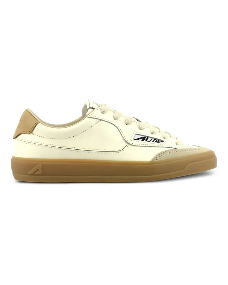 AUTRY Windscape Low-Top-Sneakers aus Leder mit Logo-Patch - Weiß Weiß