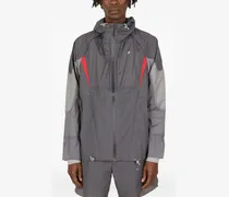 x Slam Jam Kapuzenjacke mit Einsätzen - Grau