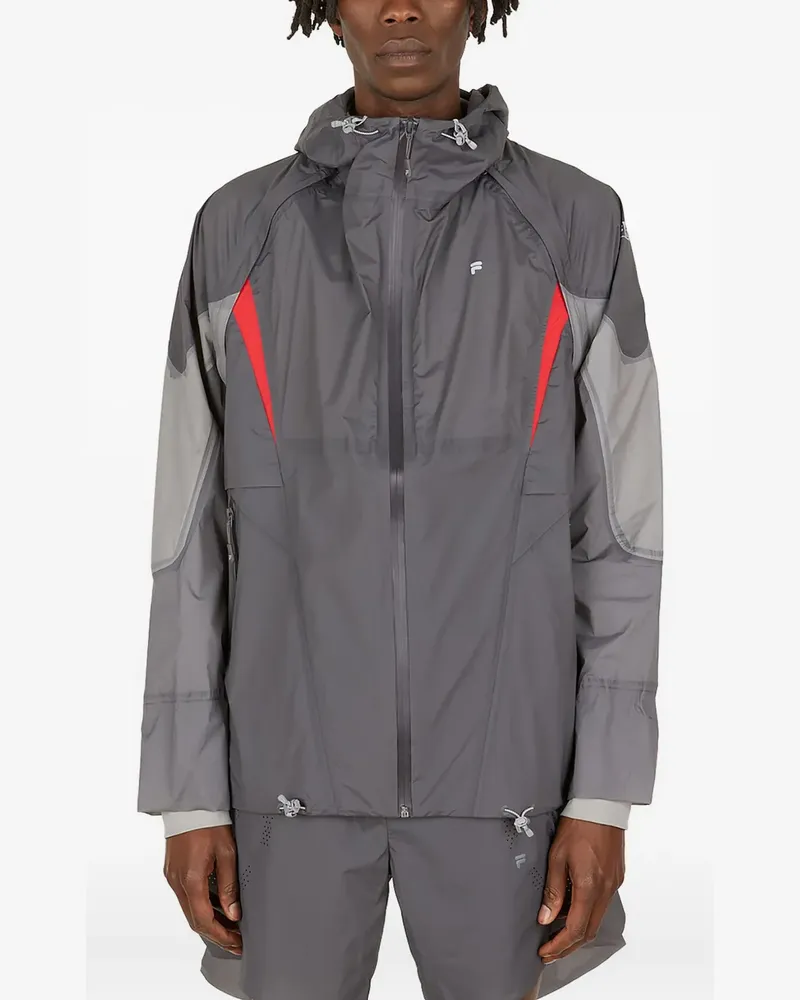 Fila x Slam Jam Kapuzenjacke mit Einsätzen - Grau Grau