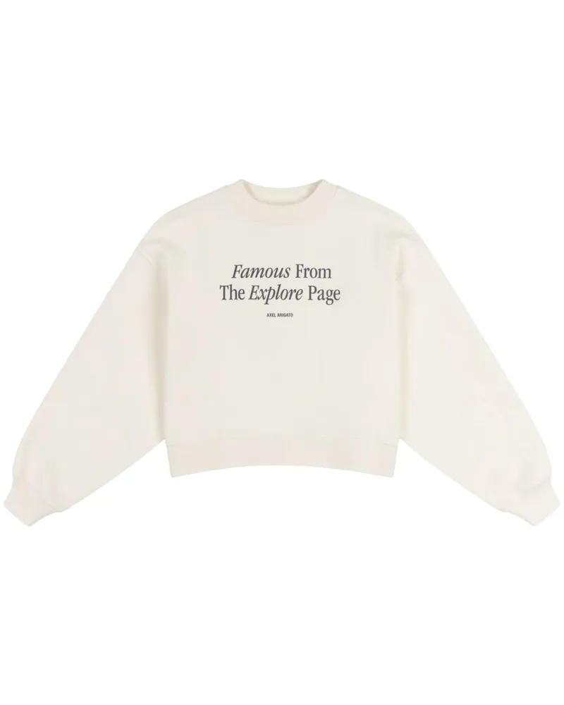 Axel Arigato Famous Sweatshirt mit Print - Nude Nude
