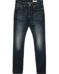 AllSaints Halbhohe Cigarette Skinny-Jeans Blau