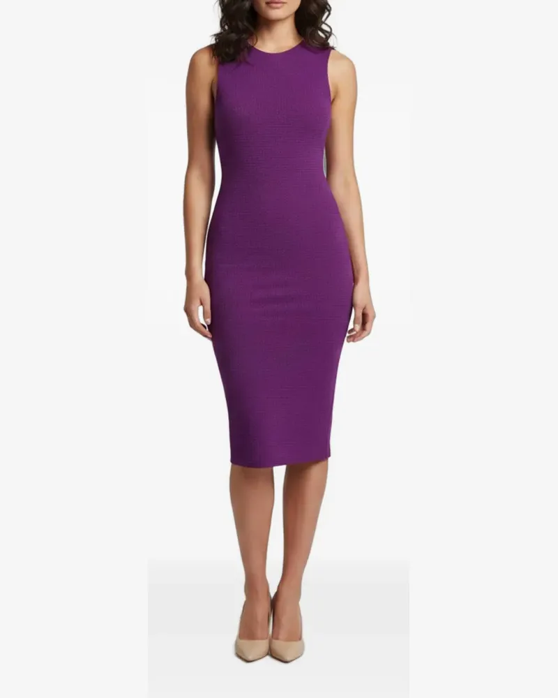 Victoria Beckham crochet midi dress - Violett Violett