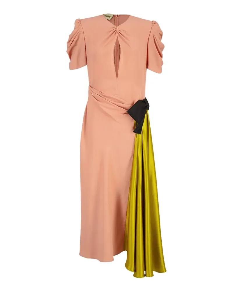 Valentino Garavani draped bow-detail dress - Rosa Rosa