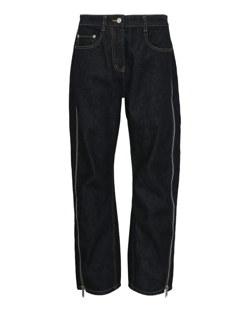 3.1 phillip lim Gerade Jeans mit Reißverschlussdetail - Blau Blau