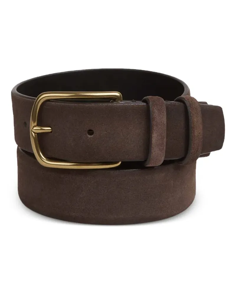 Officine Creative Italia OC Strip suede belt - Braun Braun