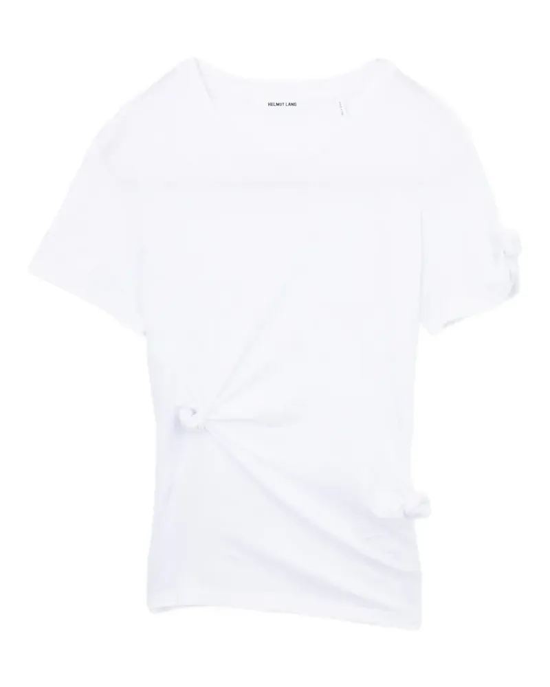 Helmut Lang T-Shirt mit Knoten - Weiß Weiß