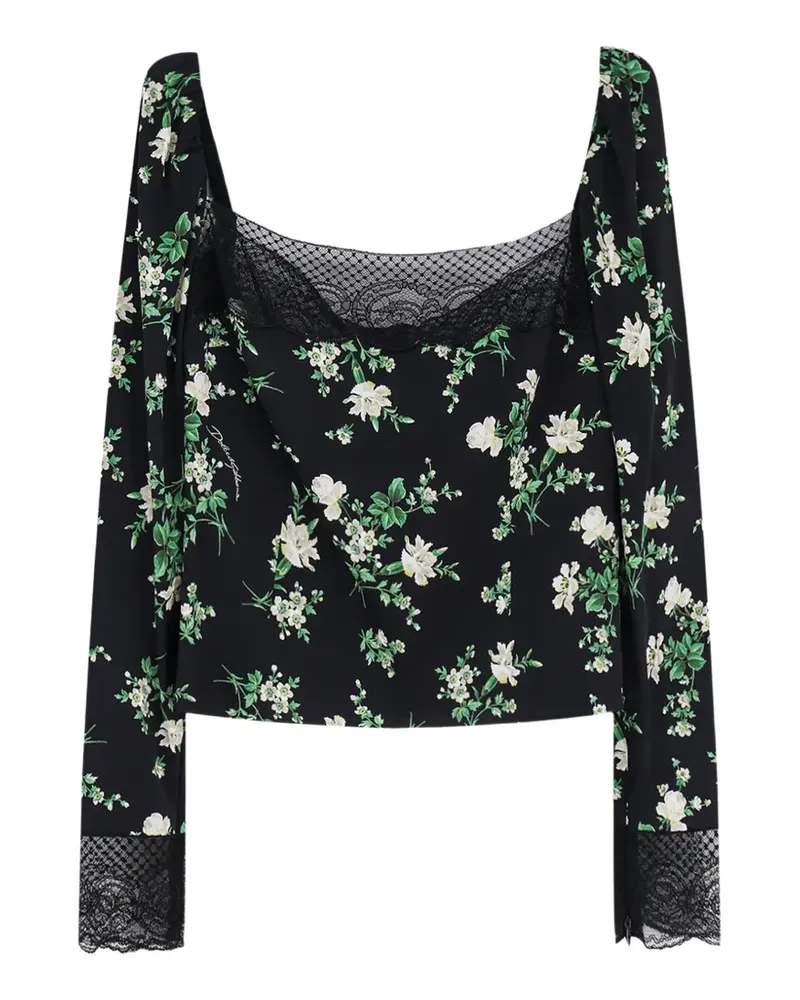 Dolce & Gabbana floral lace blouse - Schwarz Schwarz