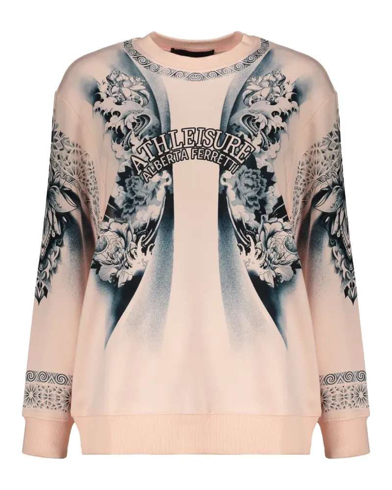 Alberta Ferretti graphic-print sweatshirt - Rosa Rosa