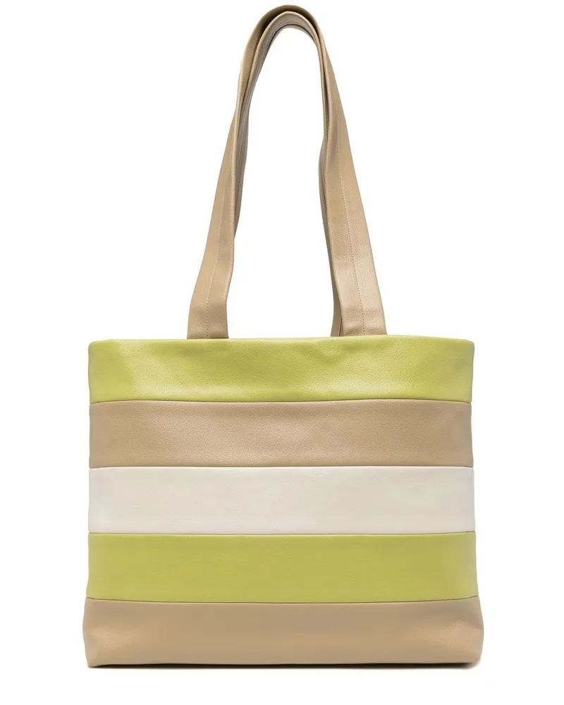 0711 Harper Shopper in Colour-Block-Optik Grün