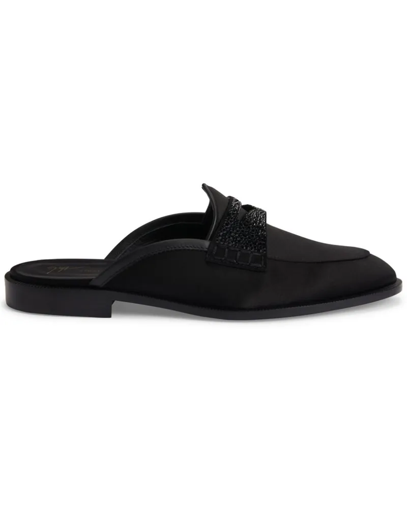 Giuseppe Zanotti Bizet Loafer aus Wildleder Schwarz