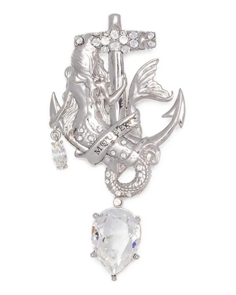 Alexander McQueen Anchor Anstecknadel-Brosche - Silber Silber