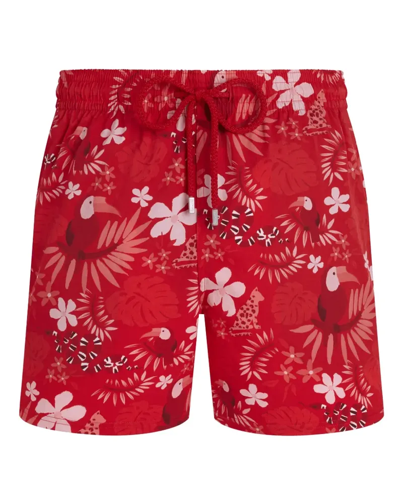 Vilebrequin Badeshorts mit Print - Rot Rot