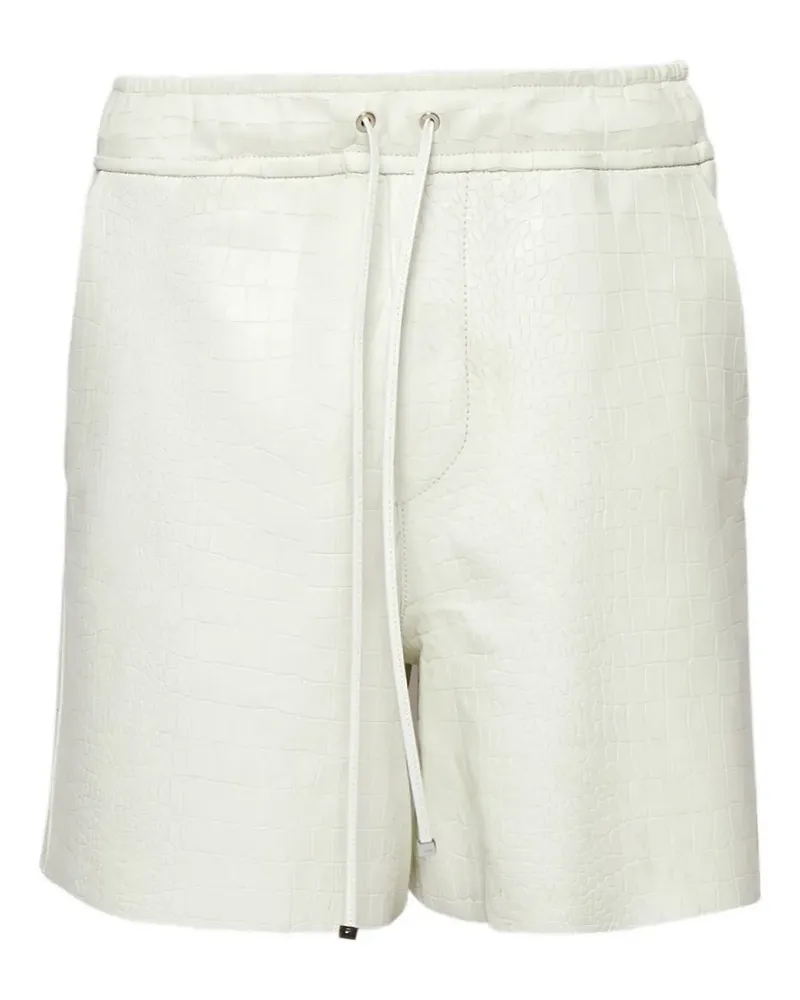 Amiri leather shorts - Weiß Weiß
