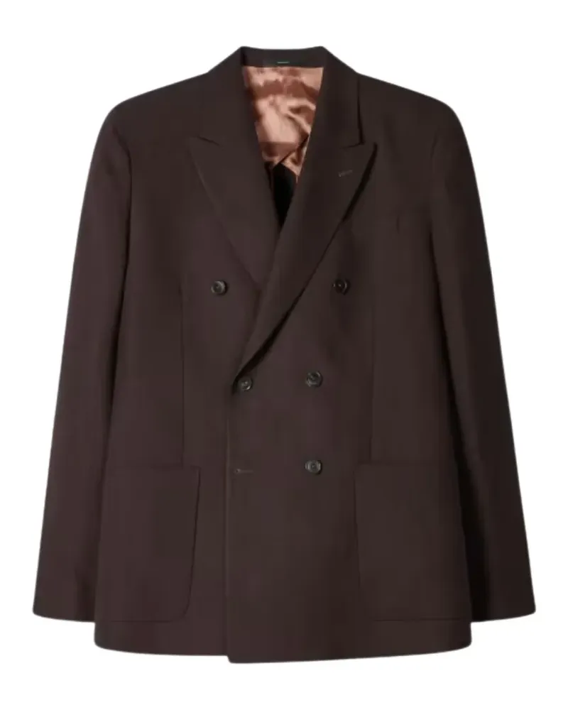 Paul Smith double-breasted linen blazer - Violett Violett