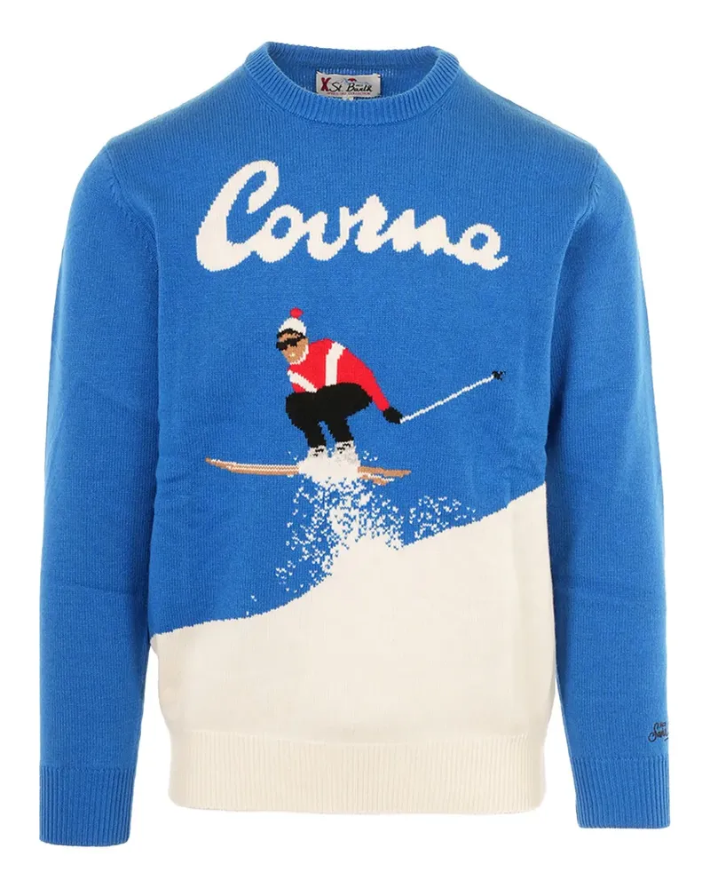 MC2 Saint Barth Klassischer Intarsien-Pullover - Blau Blau