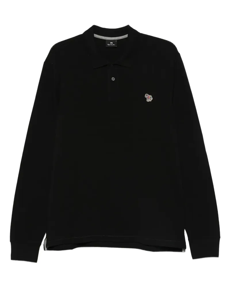 Paul Smith Poloshirt mit Zebra-Logo - Schwarz Schwarz