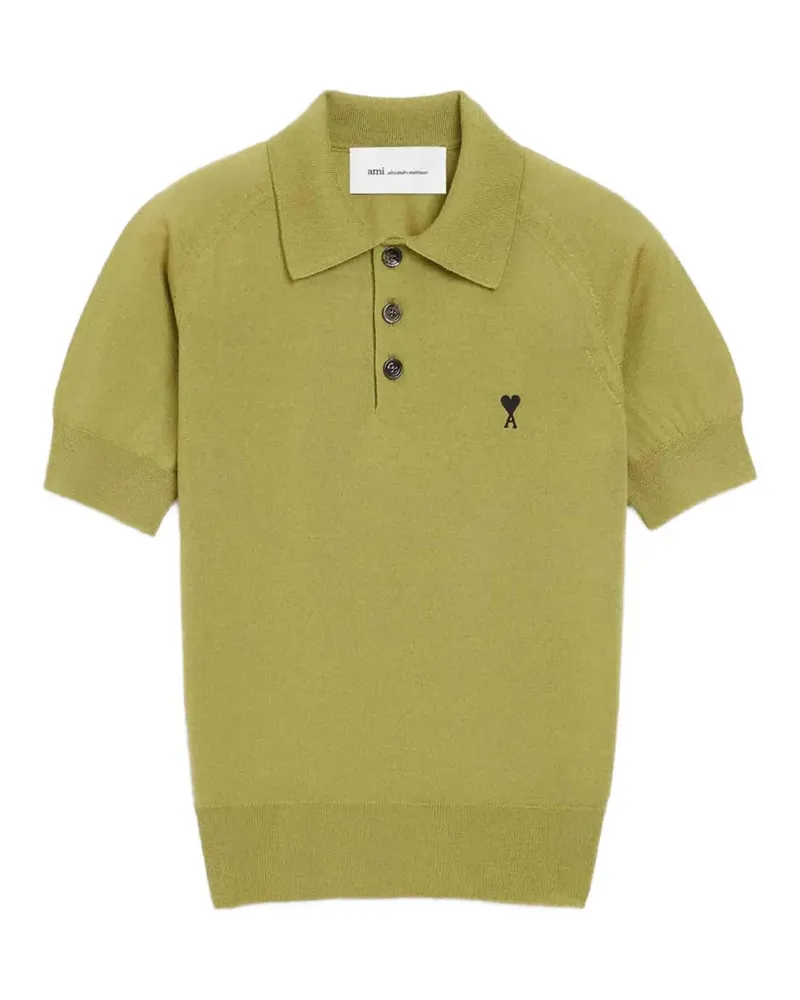 AMI Paris Ami De Coeur polo shirt - Grün Grün