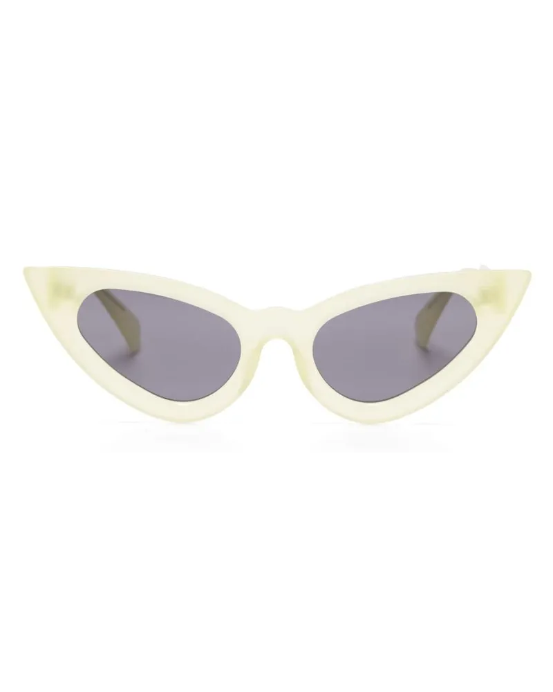 KUBORAUM Klassische Cat-Eye-Sonnenbrille - Gelb Gelb