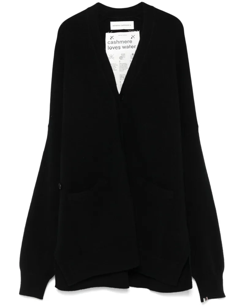 extreme cashmere n°24 Tokio Cardigan - Schwarz Schwarz