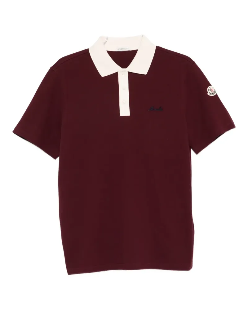 Moncler short-sleeve polo shirt - Rot Rot