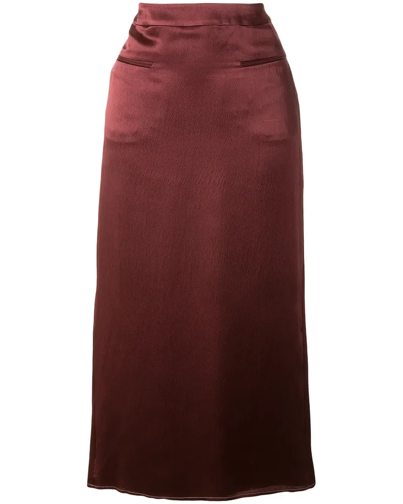 REJINA PYO Schmaler Rock mit Raffung - Violett Violett