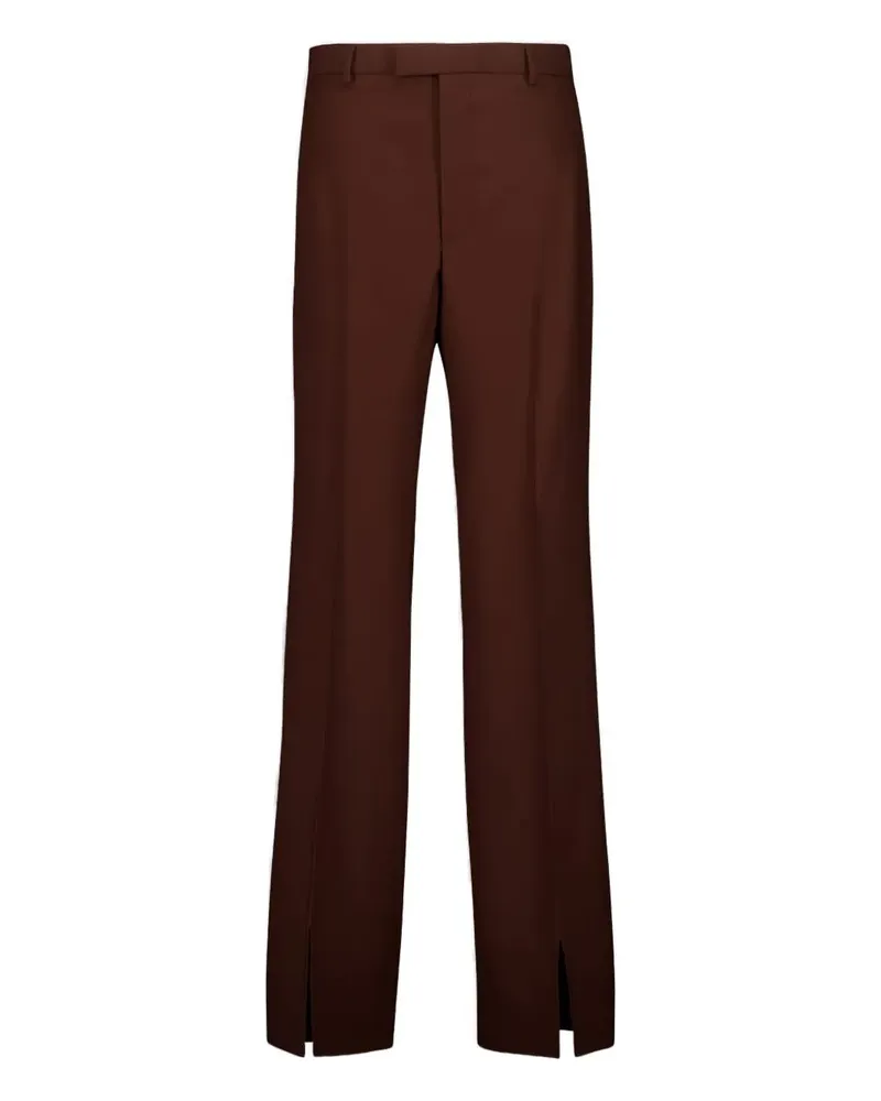 Gucci Gerade Hose mit Schlitz - Braun Braun
