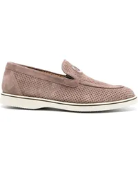 Casadei Rovesciato Loafer aus Wildleder Nude