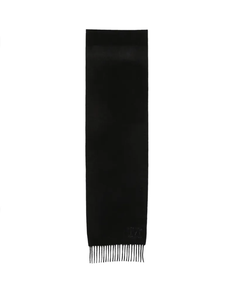 Max Mara Clara Schal mit Stickerei - Schwarz Schwarz