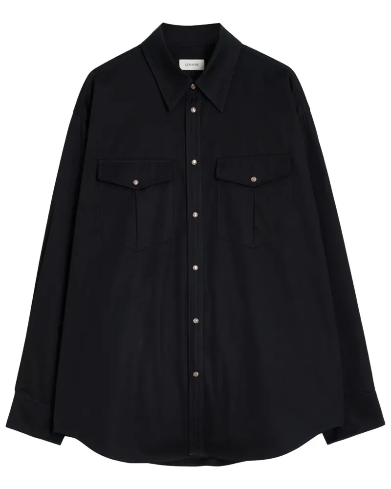 Christophe Lemaire Hemd im Western-Look - Schwarz Schwarz